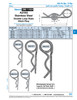 Double Style Hitch Pin Din 11024 5.6Mm Wire X 97Mm Lgth 301/302 Stainless Steel   090-818