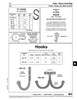 "S" Hook .106" Wire Diameter X 1" O/A Length Stainless Steel   121-C65-2P