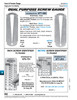 Screw Identifier For Inch Sizes #1 Thru 5/16" Polyethylene White   876-751
