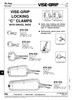 Vise-Grip Locking Clamp With Swivel Pads 24" Lg 10" Jaw Alloy Steel Heat Treated   876-764