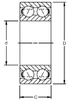 30 x 62 x 23.8mm Double Row Angular Contact Ball Bearing   3206 AJ/2RSC3