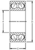 25 x 62 x 25.4mm Double Row Angular Contact Ball Bearing   3305 ATN1/ZZ