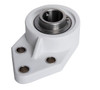 1" Polymer Set Screw Three-Bolt Flange Block Assembly   SUCPLFB205-16/F