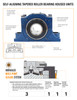 2-3/4" Four Bolt Self-Aligning Taper Roller Bearing Split Flange Block - Single Locking Collar - Expansion   ESA-4BFA-TRB-2 3/4 E
