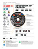 COMBO ZIP® 25 Pc. 5 x 5/64 x 7/8" A-60 Cut-Off Wheel   11T852