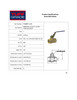 1" Forged Brass 600 PSI Female NPT Ball Valve w/Locking Handle  TG-BBVT-1-L/O