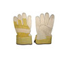 Grain Cowhide Fitter Fleece Lined Palm Yellow/Blue Stripe Canvasback Full Palm  TGG-401
