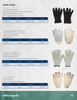 Seamless Knit Poly-Cotton String Knit Glove White  TGG-608