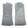Split Cowhide Weld Gauntlet Fleece Lined Grey  TGG-507