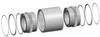 FCX-2.5 Series Lovejoy® Gear Coupling HercuFlex® Seal   FCX-2.5-SEAL-NBR