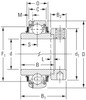 50mm Cylindrical Ball Bearing Insert w/Eccentric Locking Collar   GE50KRR