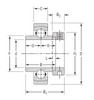 2-11/16" Cylindrical Ball Bearing Insert w/Eccentric Locking Collar   SMN211KS