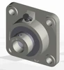1-1/4" Survivor® Polymer Eccentric Locking Collar Flange Block Assembly   RCJ1 1/4 PT