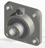 1-1/2" Survivor® Polymer Eccentric Locking Collar Flange Block Assembly   RCJ1 1/2 PT