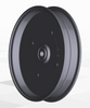 6-1/4" w/ 203KRR5 Pressed Steel Flat Idler Pulley Unit   008-10650