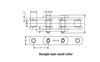 Steel Bar Chain Cottered Connector Link  4160H-1 CT CO LINK
