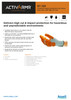 Ansell ActivArmr® Nitrile Coated HPPE Cut Resistant Glove w/Bumpers  97-125