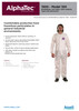 Ansell AlphaTec® 1500 Series General Duty Chemical Suit w/Collar  WH15-S-92-100