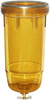 Transparent Amber Bowl with Drain  B10-AL BOWL