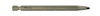 Robertson Power Bit #1 x 4" Plain Finish  78141