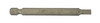 Slotted Power Bit 3/16 x 3" Plain Finish  78331