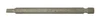 Slotted Power Bit 3/16 x 4" Plain Finish  78341
