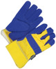 Winter Ladies Split Cowhide Canvasback Fitter Thinsulate® C100 Blue/Gold  30-9-473TFLW