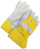 Grain Cowhide Canvasback Fitter Fleece Lined Yellow  40-1-1511Y