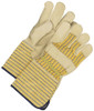 Industrial Grain Cowhide Canvasback Fitter Gauntlet Unlined Yellow/Blue Stripe  40-1-281EY5U