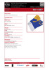 Split Cowhide Weld Glove Fleece Lined Backhand w/Gauntlet Blue/Gold  60-1-887