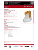 Grain Deerskin Tig Weld Glove w/5" Split Cowhide Gauntlet & Left Hand Heat Shield  64-1-1525