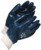 Gander® Blue Nitrile Coated Cotton Jersey Lined Knitwrist Glove  99-1-9402