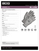 BDG® Polyurethane Coated HPPE Knit Cut-Rez Glove Grey  99-1-9780