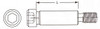 M24 (M20-2.50) Metric Socket Head Shoulder Screw - Black Oxide  537320 - 537380