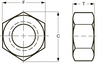 UNC A563 Grade C Heavy Hex Nut - Plain Steel  334056 - 334156
