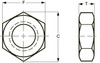 UNF Grade 2 Jam Nut - Plain Steel  329370 - 329650