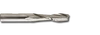 1" HSS 2 Flute High Helix Long End Mill   EM16300