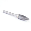 1/4" SH-Type Double Cut Flame Carbide Burr   SC90088