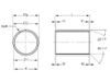 Inch Fiber-Lube® HT Series 1/8" Standard Wall Cylindrical Bushing  FL20F24-32-HT