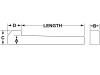 Gib Head Key 3/8 x 1-1/2"  GK-0.375-1.5