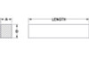 Rectangular SAE 7/16 x 9/16 x 12" Zinc Plated Steel Keystock  .438-563-12