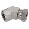 3/4 x 3/4" Steel Female NPT - Female NPSM Swivel 45° Elbow  0648-12-12