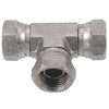 3/4 x 3/4 x 3/4" Steel Female NPSM - Female NPSM - Female NPSM Swivel Tee  06T0606-12-12