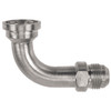 1-1/4 (2.00" Flange) x 1-1/4" Steel Code 61 Flange - Male 37° JIC 90° Elbow  0995-20-20