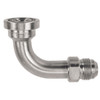 1 (1.88" Flange) x 1-1/4" Steel Code 62 Flange - Male 37° JIC 90° Elbow  0995H-16-20