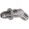 3/8 x 3/8" Steel Male 37° JIC - Male 37° JIC Bulkhead 45° Elbow  1545BH-06-06