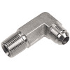 1/4 x 1/4" Steel Male NPT - Male 37° JIC 90° Long Drop Elbow  1596L-04-04