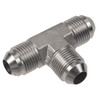 3/4"-16 x 1/2 x 1/2" Stainless Steel Male ORB - Male 37° JIC - Male 37° JIC Tee  15T55SS-08-08