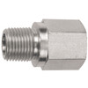 1/8 x 1/4" Steel Male NPT - Female NPT Reducer  1608-02-04