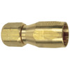 1/2 x 5/8" Pulsar Brass 3500 Series Reusable Hose End - Female 45° SAE Swivel  3504B-10-10